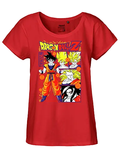 Goku Dragon Z - dragon ball z, goku, son goku, anime hero, saiyan warrior, shonen anime, manga anime, japanese anime, anime art - Fairtrade Girl Shirt