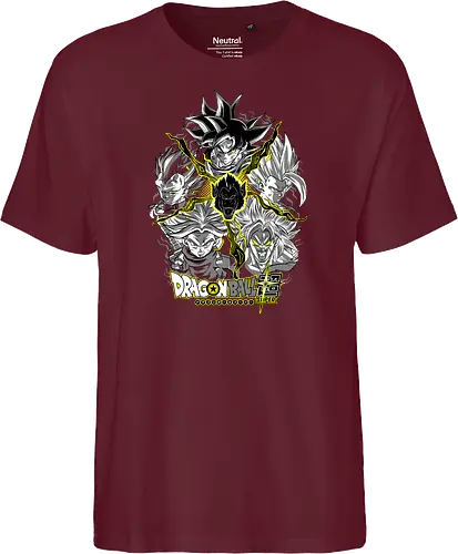 Super Saiyans - super saiyans, dragon ball z, goku super saiyan, gohan super saiyan, vegeta super saiyan, trunks super saiyan, broly super saiyan, saiyan warriors, shonen anime, anime art - Fairtrade T-Shirt