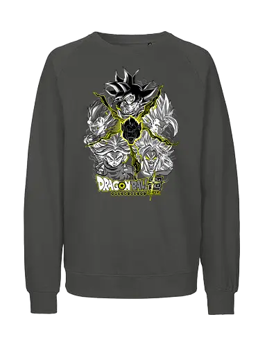 Super Saiyans - super saiyans, dragon ball z, goku super saiyan, gohan super saiyan, vegeta super saiyan, trunks super saiyan, broly super saiyan, saiyan warriors, shonen anime, anime art - Fairtrade Sweatshirt