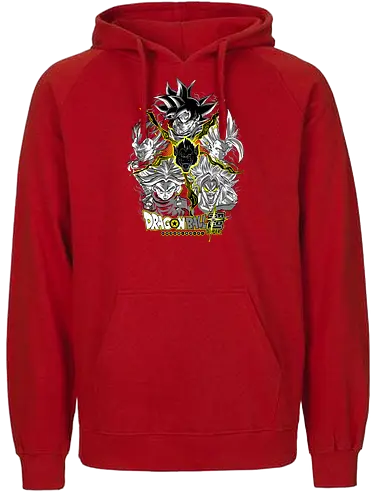Super Saiyans - super saiyans, dragon ball z, goku super saiyan, gohan super saiyan, vegeta super saiyan, trunks super saiyan, broly super saiyan, saiyan warriors, shonen anime, anime art - Fairtrade Hoodie