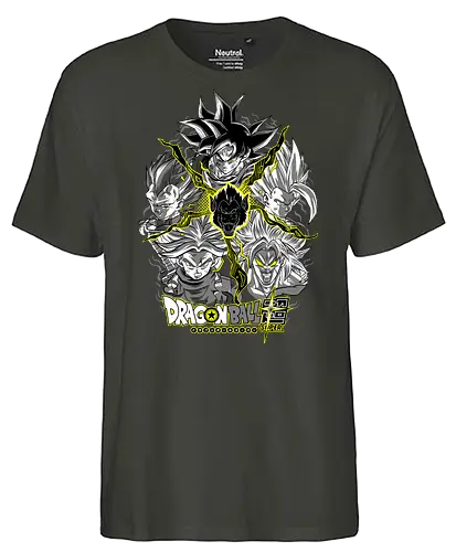 Super Saiyans - super saiyans, dragon ball z, goku super saiyan, gohan super saiyan, vegeta super saiyan, trunks super saiyan, broly super saiyan, saiyan warriors, shonen anime, anime art - Fairtrade T-Shirt