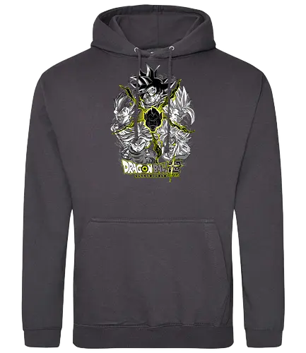 Super Saiyans - super saiyans, dragon ball z, goku super saiyan, gohan super saiyan, vegeta super saiyan, trunks super saiyan, broly super saiyan, saiyan warriors, shonen anime, anime art - Standard Hoodie