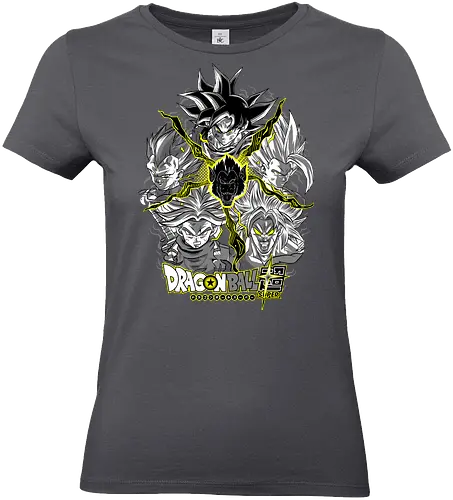 Super Saiyans - super saiyans, dragon ball z, goku super saiyan, gohan super saiyan, vegeta super saiyan, trunks super saiyan, broly super saiyan, saiyan warriors, shonen anime, anime art - Standard T-Shirt (Women)