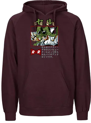 Cell Transformations - dragon ball z, cell transformations, imperfect cell, semi perfect cell, perfect cell, cell saga, anime villain, shonen anime, manga anime, anime art - Fairtrade Hoodie