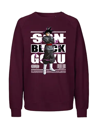 Black Goku - dragon ball super, goku black, zamasu, anime villain, dark saiyan, shonen anime, manga anime, japanese anime, anime art - Fairtrade Sweatshirt