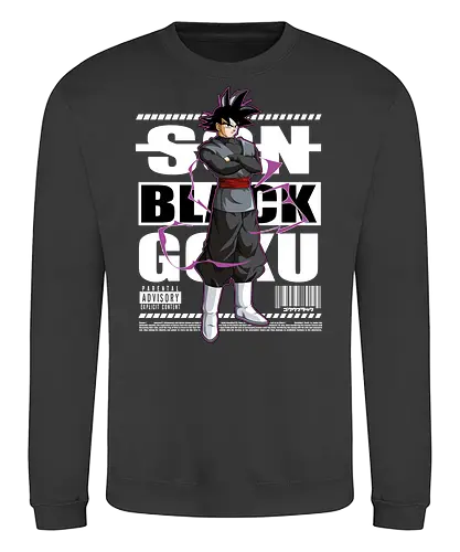 Black Goku - dragon ball super, goku black, zamasu, anime villain, dark saiyan, shonen anime, manga anime, japanese anime, anime art - Sweatshirt