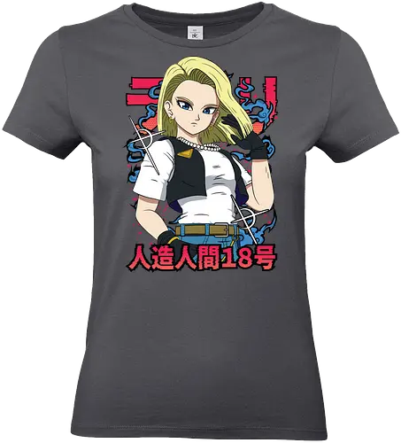 Android 18 - dragon ball z, android 18, anime girl, cyborg fighter, shonen anime, manga anime, japanese anime, anime art, otaku style - Standard T-Shirt (Women)