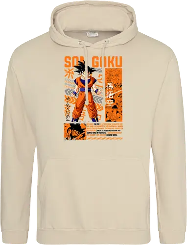 Son Goku - dragon ball z, son goku, goku, anime hero, saiyan warrior, shonen anime, manga anime, japanese anime, anime art - Standard Hoodie