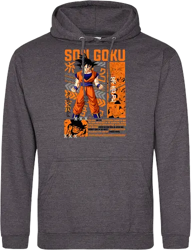 Son Goku - dragon ball z, son goku, goku, anime hero, saiyan warrior, shonen anime, manga anime, japanese anime, anime art - Standard Hoodie
