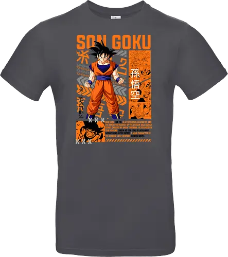 Son Goku - dragon ball z, son goku, goku, anime hero, saiyan warrior, shonen anime, manga anime, japanese anime, anime art - Standard T-Shirt
