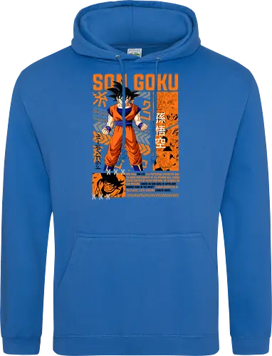 Son Goku - dragon ball z, son goku, goku, anime hero, saiyan warrior, shonen anime, manga anime, japanese anime, anime art - Standard Hoodie