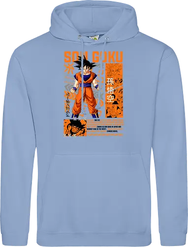 Son Goku - dragon ball z, son goku, goku, anime hero, saiyan warrior, shonen anime, manga anime, japanese anime, anime art - Standard Hoodie