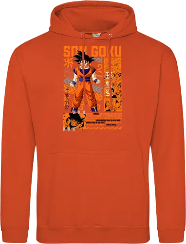 Son Goku - dragon ball z, son goku, goku, anime hero, saiyan warrior, shonen anime, manga anime, japanese anime, anime art - Standard Hoodie
