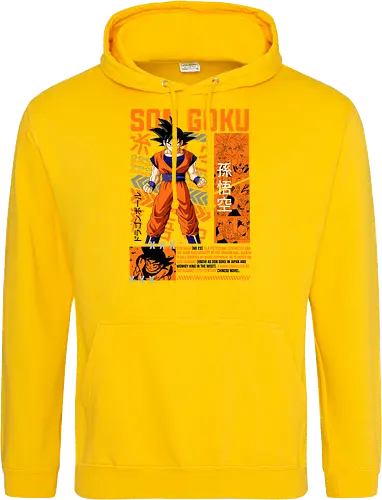 Son Goku - dragon ball z, son goku, goku, anime hero, saiyan warrior, shonen anime, manga anime, japanese anime, anime art - Standard Hoodie