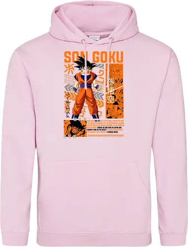 Son Goku - dragon ball z, son goku, goku, anime hero, saiyan warrior, shonen anime, manga anime, japanese anime, anime art - Standard Hoodie