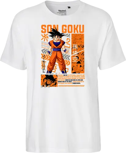 Son Goku - dragon ball z, son goku, goku, anime hero, saiyan warrior, shonen anime, manga anime, japanese anime, anime art - Fairtrade T-Shirt
