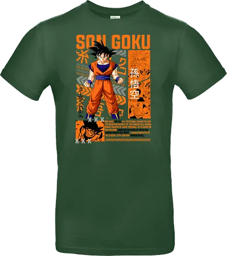Son Goku - dragon ball z, son goku, goku, anime hero, saiyan warrior, shonen anime, manga anime, japanese anime, anime art - Standard T-Shirt