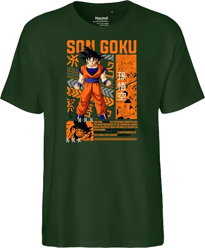 Son Goku - dragon ball z, son goku, goku, anime hero, saiyan warrior, shonen anime, manga anime, japanese anime, anime art - Fairtrade T-Shirt