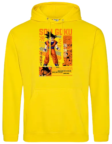 Son Goku - dragon ball z, son goku, goku, anime hero, saiyan warrior, shonen anime, manga anime, japanese anime, anime art - Standard Hoodie