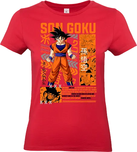 Son Goku - dragon ball z, son goku, goku, anime hero, saiyan warrior, shonen anime, manga anime, japanese anime, anime art - Standard T-Shirt (Women)