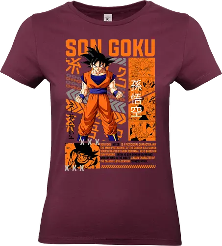 Son Goku - dragon ball z, son goku, goku, anime hero, saiyan warrior, shonen anime, manga anime, japanese anime, anime art - Standard T-Shirt (Women)