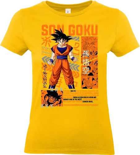 Son Goku - dragon ball z, son goku, goku, anime hero, saiyan warrior, shonen anime, manga anime, japanese anime, anime art - Standard T-Shirt (Women)