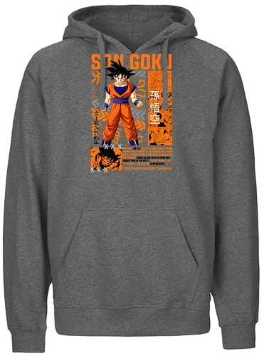 Son Goku - dragon ball z, son goku, goku, anime hero, saiyan warrior, shonen anime, manga anime, japanese anime, anime art - Fairtrade Hoodie