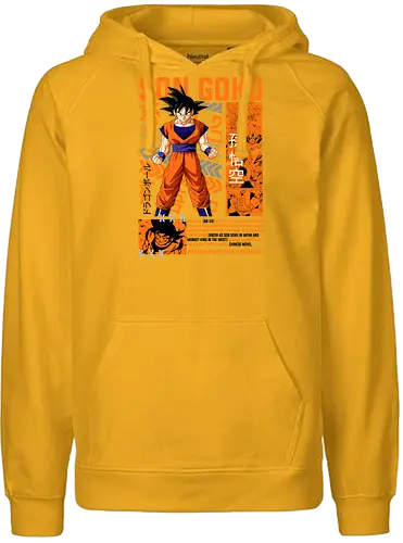 Son Goku - dragon ball z, son goku, goku, anime hero, saiyan warrior, shonen anime, manga anime, japanese anime, anime art - Fairtrade Hoodie