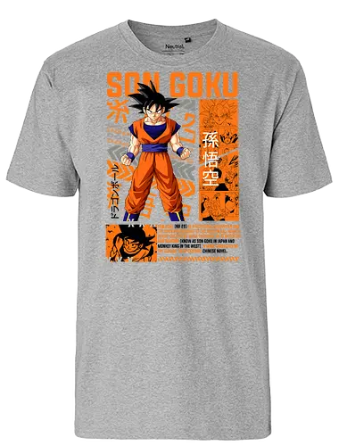 Son Goku - dragon ball z, son goku, goku, anime hero, saiyan warrior, shonen anime, manga anime, japanese anime, anime art - Fairtrade T-Shirt