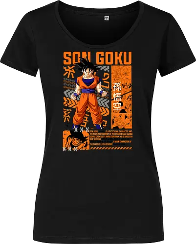 Son Goku - dragon ball z, son goku, goku, anime hero, saiyan warrior, shonen anime, manga anime, japanese anime, anime art - Women T-Shirt