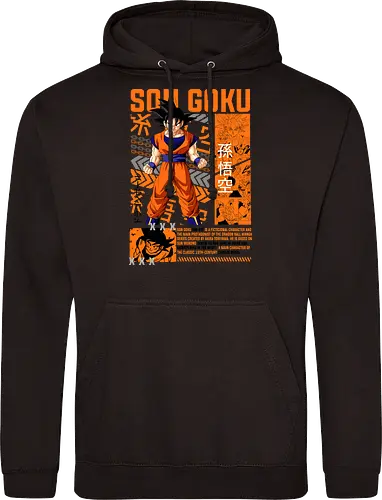 Son Goku - dragon ball z, son goku, goku, anime hero, saiyan warrior, shonen anime, manga anime, japanese anime, anime art - Standard Hoodie