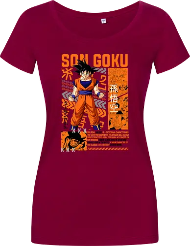 Son Goku - dragon ball z, son goku, goku, anime hero, saiyan warrior, shonen anime, manga anime, japanese anime, anime art - Women T-Shirt