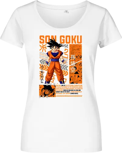 Son Goku - dragon ball z, son goku, goku, anime hero, saiyan warrior, shonen anime, manga anime, japanese anime, anime art - Women T-Shirt