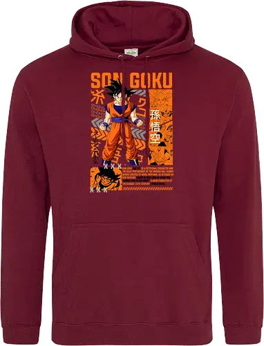 Son Goku - dragon ball z, son goku, goku, anime hero, saiyan warrior, shonen anime, manga anime, japanese anime, anime art - Standard Hoodie