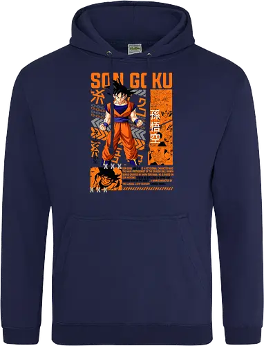 Son Goku - dragon ball z, son goku, goku, anime hero, saiyan warrior, shonen anime, manga anime, japanese anime, anime art - Standard Hoodie