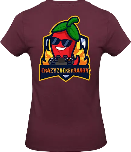 Crazyzockerdaddy - gaming, gamer, zocken, nerd, humor, lustig, spruch, illustration, design, fun - Standard T-Shirt (Women)
