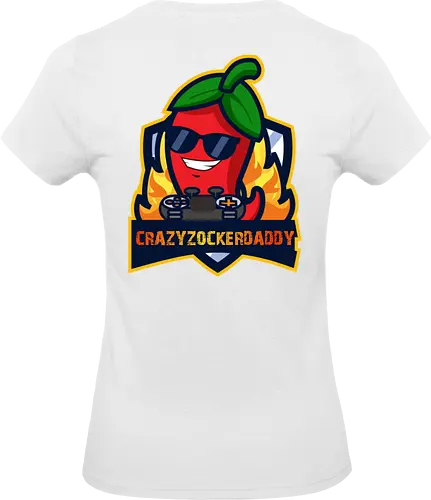 Crazyzockerdaddy - gaming, gamer, zocken, nerd, humor, lustig, spruch, illustration, design, fun - Standard T-Shirt (Women)