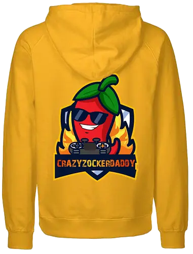 Crazyzockerdaddy - gaming, gamer, zocken, nerd, humor, lustig, spruch, illustration, design, fun - Fairtrade Hoodie