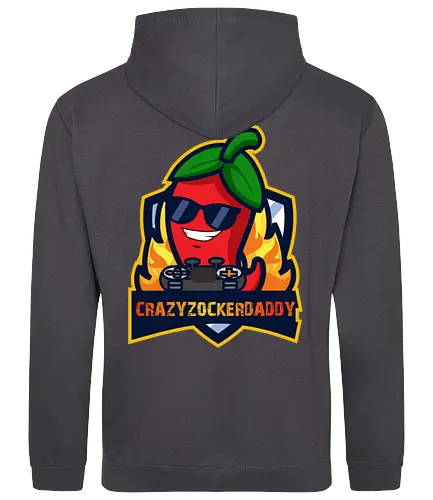Crazyzockerdaddy - gaming, gamer, zocken, nerd, humor, lustig, spruch, illustration, design, fun - Standard Hoodie