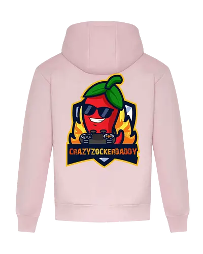 Crazyzockerdaddy - gaming, gamer, zocken, nerd, humor, lustig, spruch, illustration, design, fun - Heavyweight Hoodie