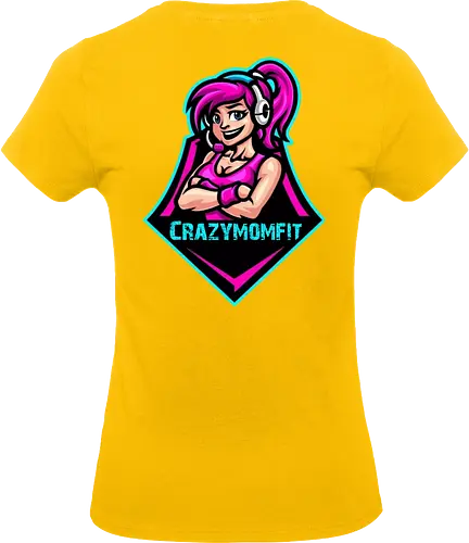 Crazymomfit - gaming, gamer, zocken, nerd, humor, lustig, spruch, illustration, design, fun - Standard T-Shirt (Women)