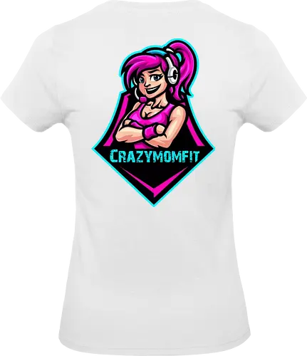 Crazymomfit - gaming, gamer, zocken, nerd, humor, lustig, spruch, illustration, design, fun - Standard T-Shirt (Women)