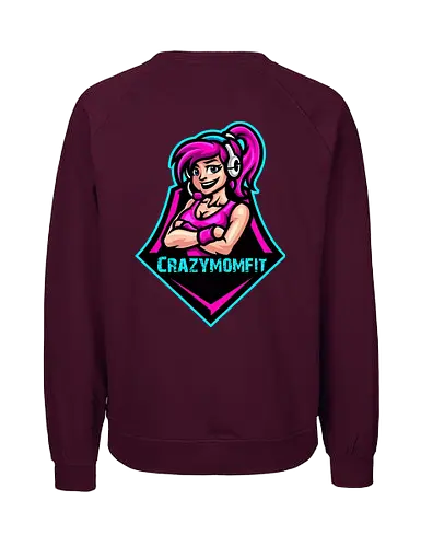Crazymomfit - gaming, gamer, zocken, nerd, humor, lustig, spruch, illustration, design, fun - Fairtrade Sweatshirt