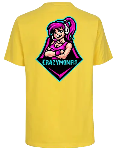 Crazymomfit - gaming, gamer, zocken, nerd, humor, lustig, spruch, illustration, design, fun - Fairtrade T-Shirt