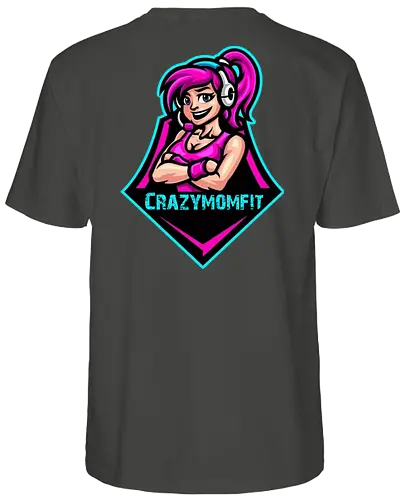 Crazymomfit - gaming, gamer, zocken, nerd, humor, lustig, spruch, illustration, design, fun - Fairtrade T-Shirt