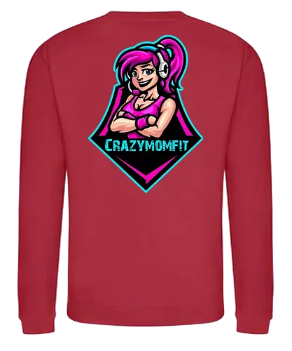 Crazymomfit - gaming, gamer, zocken, nerd, humor, lustig, spruch, illustration, design, fun - Sweatshirt