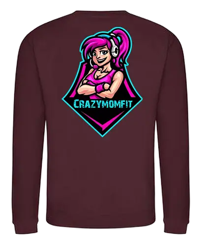 Crazymomfit - gaming, gamer, zocken, nerd, humor, lustig, spruch, illustration, design, fun - Sweatshirt