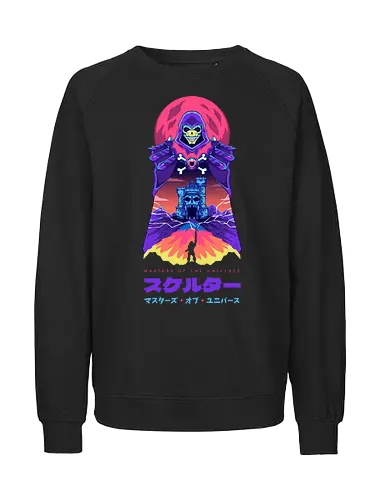 SKELETOR - masters of the universe, skeletor, motu, he man, he man and the masters of the universe, vintage, 90s, tv show, retro - Fairtrade Sweatshirt