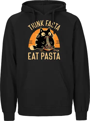 Think Fasta Eat Pasta - Funny Hungry Cat