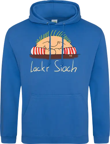 Lackr Siach, helle Schrift